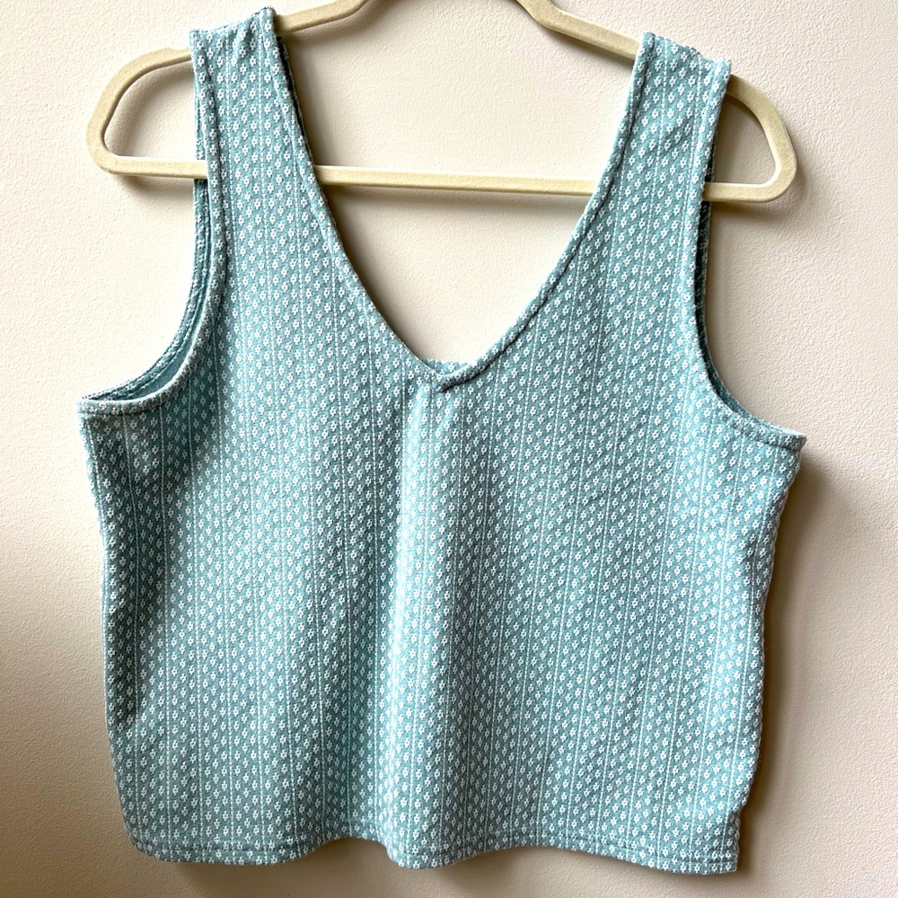 Madewell Blue Sleeveless Top